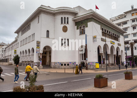 Post office (1918), Casablanca, Morocco Stock Photo