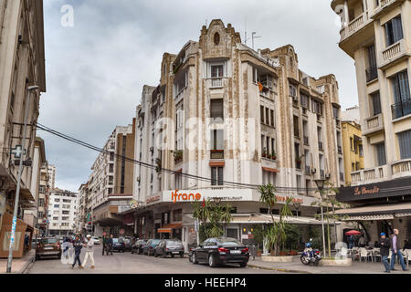 French colonial architecture, Casablanca, Morocco Stock Photo