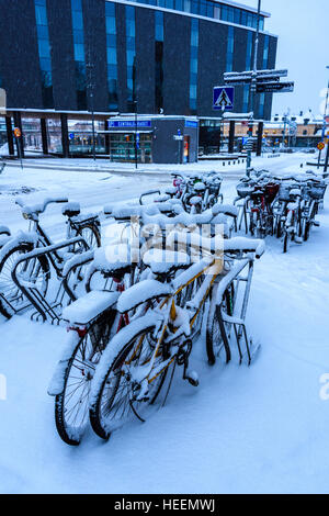 Views around Uppsala, Sweden, Winter 2016 Stock Photo