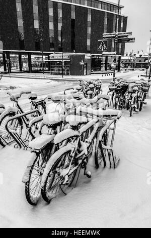 Views around Uppsala, Sweden, Winter 2016 Stock Photo