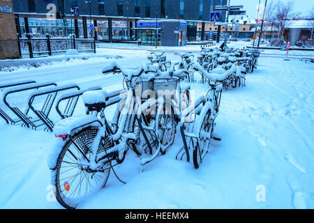 Views around Uppsala, Sweden, Winter 2016 Stock Photo