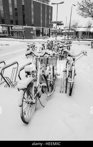 Views around Uppsala, Sweden, Winter 2016 Stock Photo