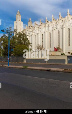 Former Sacre-Coeur cathedral (1930-1952), Casablanca, Morocco Stock Photo