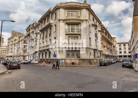 French colonial architecture, Casablanca, Morocco Stock Photo