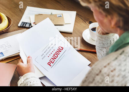 Pending Imported Purchase Business Concept Stock Photo