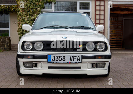 BMW E30 estate 3 Series modern classic car Stock Photo