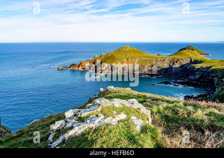 The Rumps at Pentire head near Polzeath in Cornwall, England, UK Stock Photo