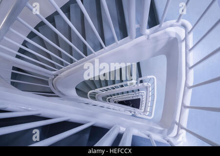 Staircase, Reykjavik Library, Reykjavik, Iceland Stock Photo
