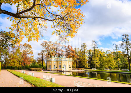 SAINT PETERSBURG, RUSSIA - OCT 12: The Catherine Palace, Tsarskoye Selo, Pushkin, Saint Petersburg, Russia on October 12, 2016 Stock Photo