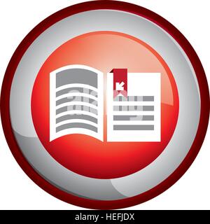book download related icons image Stock Vector