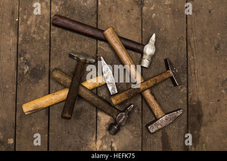 Old hammers Stock Photo