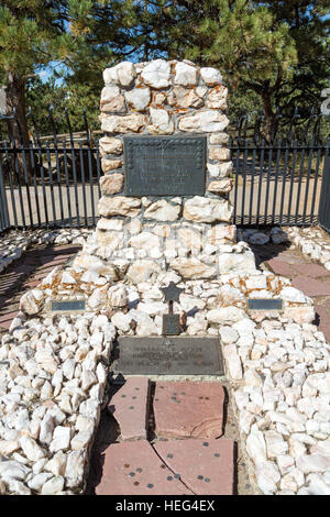 Buffalo Bill's grave, on Lookout Mountain above Golden, Colorado