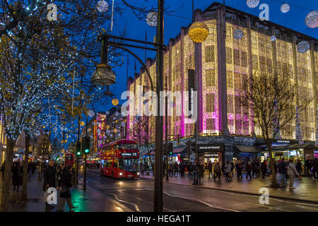 London shoppers on Oxford Street next to Bond Street Stock Photo