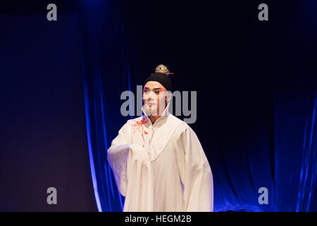 Actor Zhang Jun performing Hamlet in chinese to commemorate the 400th anniversary of the death of Shakespeare and Tang Xianzu Stock Photo