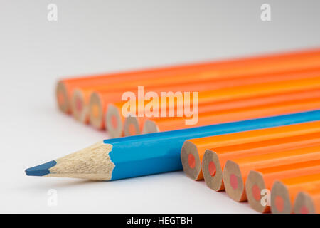 Collection of colorful pencils as a background picture Stock Photo