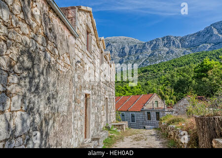 Tucepi village house Stock Photo