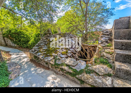 Tucepi village house in ruins Stock Photo