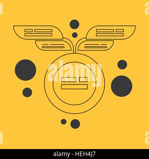 Mind mapping design flat concept. Mind and mapping, diagram and map, mind power, brain map, mindset and flow chart, concept Stock Vector