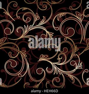 Damask seamless floral pattern. Royal wallpaper. . Damask seamless floral pattern. Royal wallpaper. Vector illustration. EPS Stock Vector