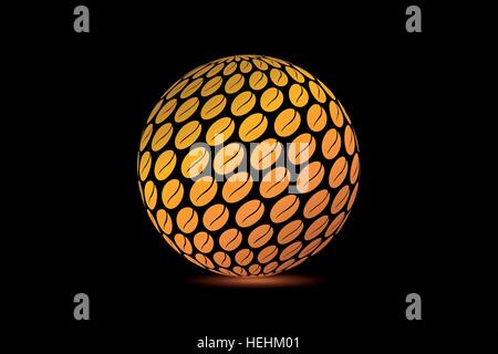 logo coffee sphere, Abstract vector logo ball,Logo for Business, Stock Vector