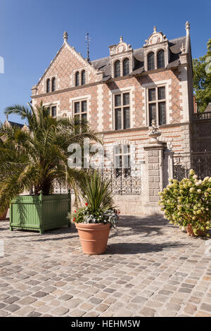 Hotel Groslot in the city of Orleans. This building was the original town hall of the city. Stock Photo
