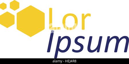 Honeycomp with Technology Logo Concept Design Stock Vector