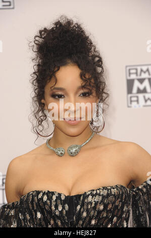 The American Music Awards 2016  Featuring: Tinashe Where: Los Angeles, California, United States When: 21 Nov 2016 Stock Photo