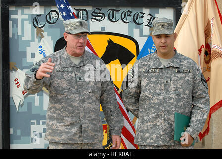 Command Sgt. Maj. Frank Grippe, the command sergeant major of I Stock ...