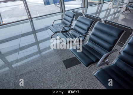 Photograph of a brand new departure lounge at airport Stock Photo