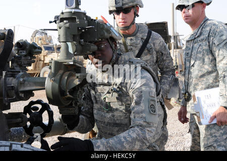 A paratrooper from the 2nd Battalion, 319th Airborne Field Artillery ...