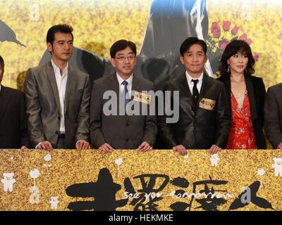 Hongkong, China. 22nd Dec, 2016. At the charity premiere of 'See You Tomorrow', all its major cast members arrived, including director Karwai Wong, Tony (Chiu-wai) Leung, Takeshi Kaneshiro, Eason Chan, Angelababy and Lynn Hung, etc in Hongkong, China on 22th December, 2016. © TopPhoto/Alamy Live News Stock Photo