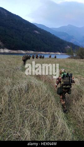 Putian, Putian, China. 20th Dec, 2016. Putian, CHINA-December 20 2016: (EDITORIAL USE ONLY. CHINA OUT) Soldiers are on the march in Putian, southeast China's Fujian Province, December 19th, 2016. © SIPA Asia/ZUMA Wire/Alamy Live News Stock Photo