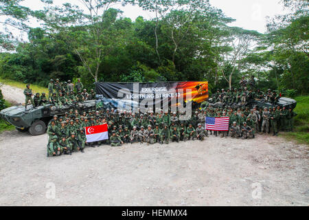 Singapore soldiers with 2nd Battalion, Singapore Infantry Regiment