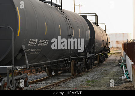 Railroad Tank Cars Stock Photo