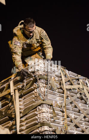 The Indiana National Guard 1638th Transportation Company operates a ...