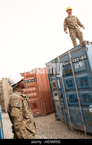 Coast Guard personnel with the Redeployment Assistance Inspection ...