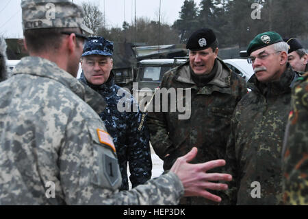 Col. John V. Meyer III, 2nd Cavalry Regiment commander, along with ...