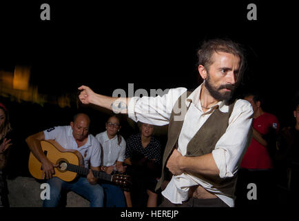 Male flamenco dancer, Granada Stock Photo