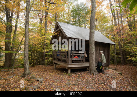 Little Rock Pond Shelter, Green Mountain National Forest, Vermont. Stock Photo