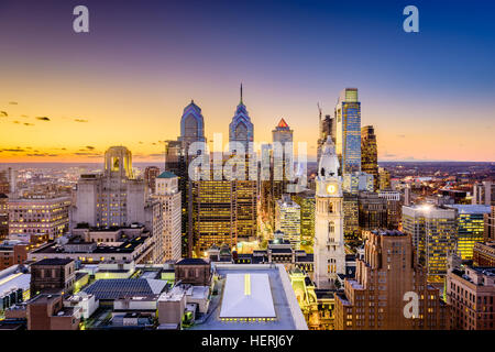 Philadelphia, Pennsylvania, USA downtown skyline. Stock Photo