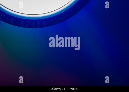 Close up of cd reflection. Colorful defocused background of cd disk ...
