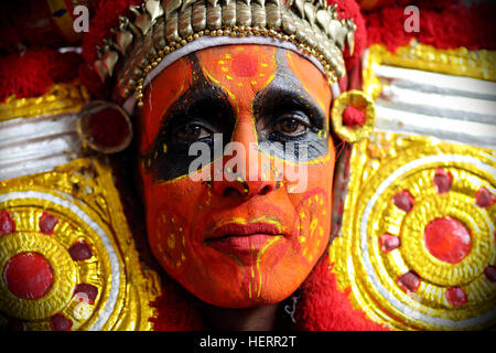 Theyyam dancer from Kerala India Stock Photo