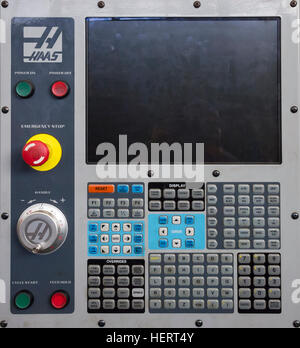 engineering workshop machine digital control panel Stock Photo