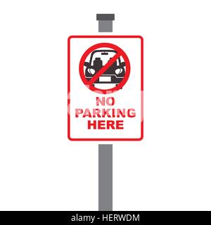 No parking at any time warning sign Stock Vector Image & Art - Alamy