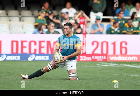DURBAN, SOUTH AFRICA - OCTOBER 08:  Francois Louw of South Africa during the The Rugby Championship match between South Africa and New Zealand at Grow Stock Photo