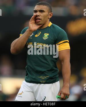 DURBAN, SOUTH AFRICA - OCTOBER 08: Bryan Habana of South Africa during the The Rugby Championship match between South Africa and New Zealand at Growth Stock Photo