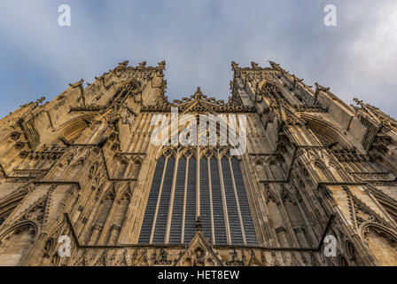 The Stunning York Minster, an incredible Church of England Cathedral in York, packed full of amazing architecture Stock Photo