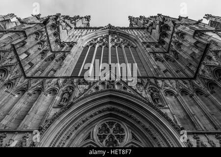 The Stunning York Minster, an incredible Church of England Cathedral in York, packed full of amazing architecture Stock Photo