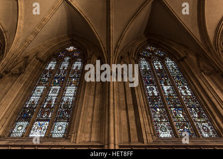 The Stunning York Minster, an incredible Church of England Cathedral in York, packed full of amazing architecture Stock Photo