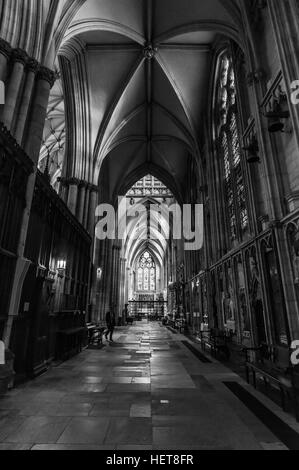 The Stunning York Minster, an incredible Church of England Cathedral in York, packed full of amazing architecture Stock Photo